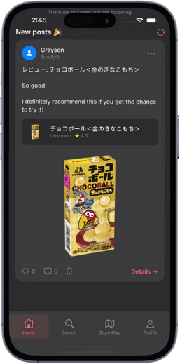 Social Features showing user posts and community interactions